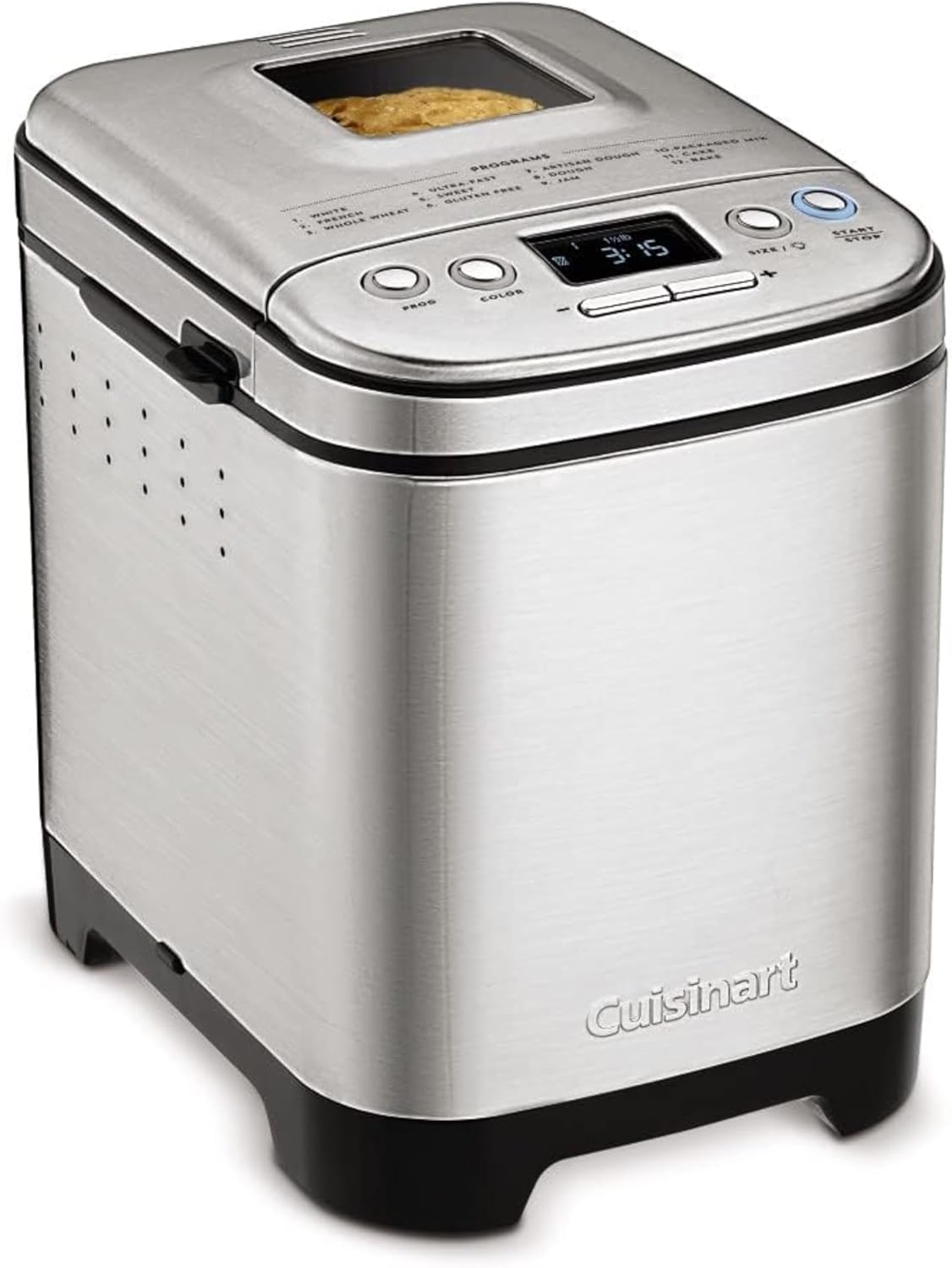 Cuisinart CBK-210 Stainless Steel Bread Maker, 16 Menus, 3 Loaf Sizes