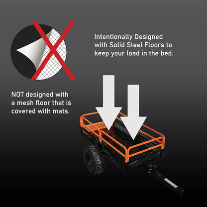 Impact Implements 1500 lb Utility Cargo Trailer with Pivot Dump for ATV, UTV, and Lawn Tractor