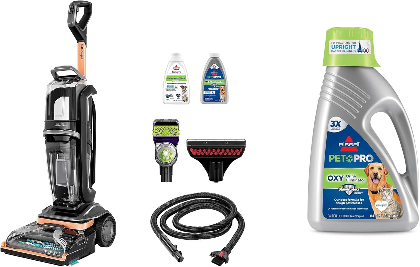 BISSELL Revolution HydroSteam Pet Carpet Cleaner, 3432