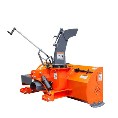 72″ 3-Point Hitch Snow Blower, 25-90 HP, 24″ Diameter Impeller, 360° Snow Chute, CAT 1 & CAT 2 Suspension, TMG-TBS72