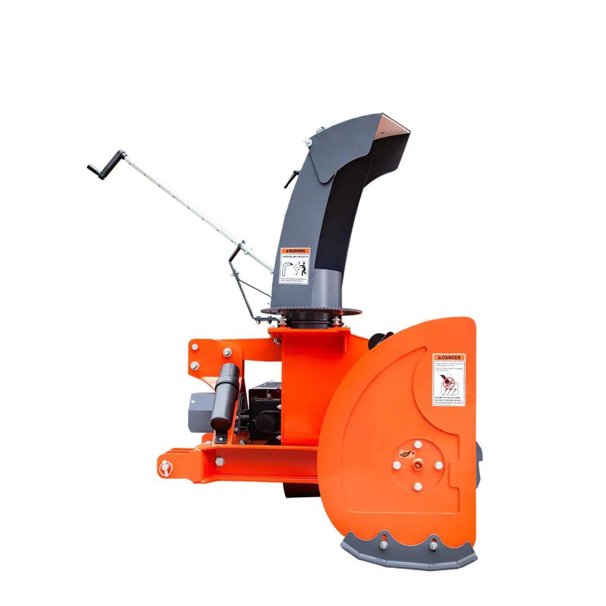 72″ 3-Point Hitch Snow Blower, 25-90 HP, 24″ Diameter Impeller, 360° Snow Chute, CAT 1 & CAT 2 Suspension, TMG-TBS72