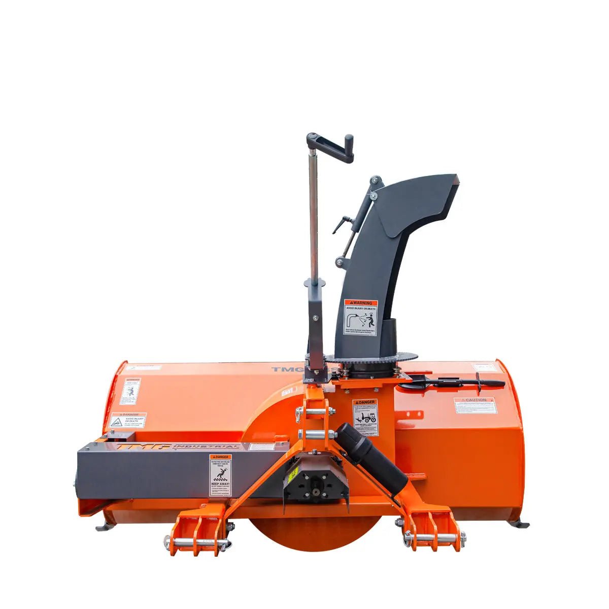 72″ 3-Point Hitch Snow Blower, 25-90 HP, 24″ Diameter Impeller, 360° Snow Chute, CAT 1 & CAT 2 Suspension, TMG-TBS72