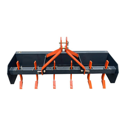 72″ Heavy-Duty Box Scraper Blade with Ripper Shanks – Fits 25-50 HP Tractors TMG-TLS72