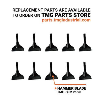 72″ Hydraulic Skid Steer Flail Mower, TMG-SFM72