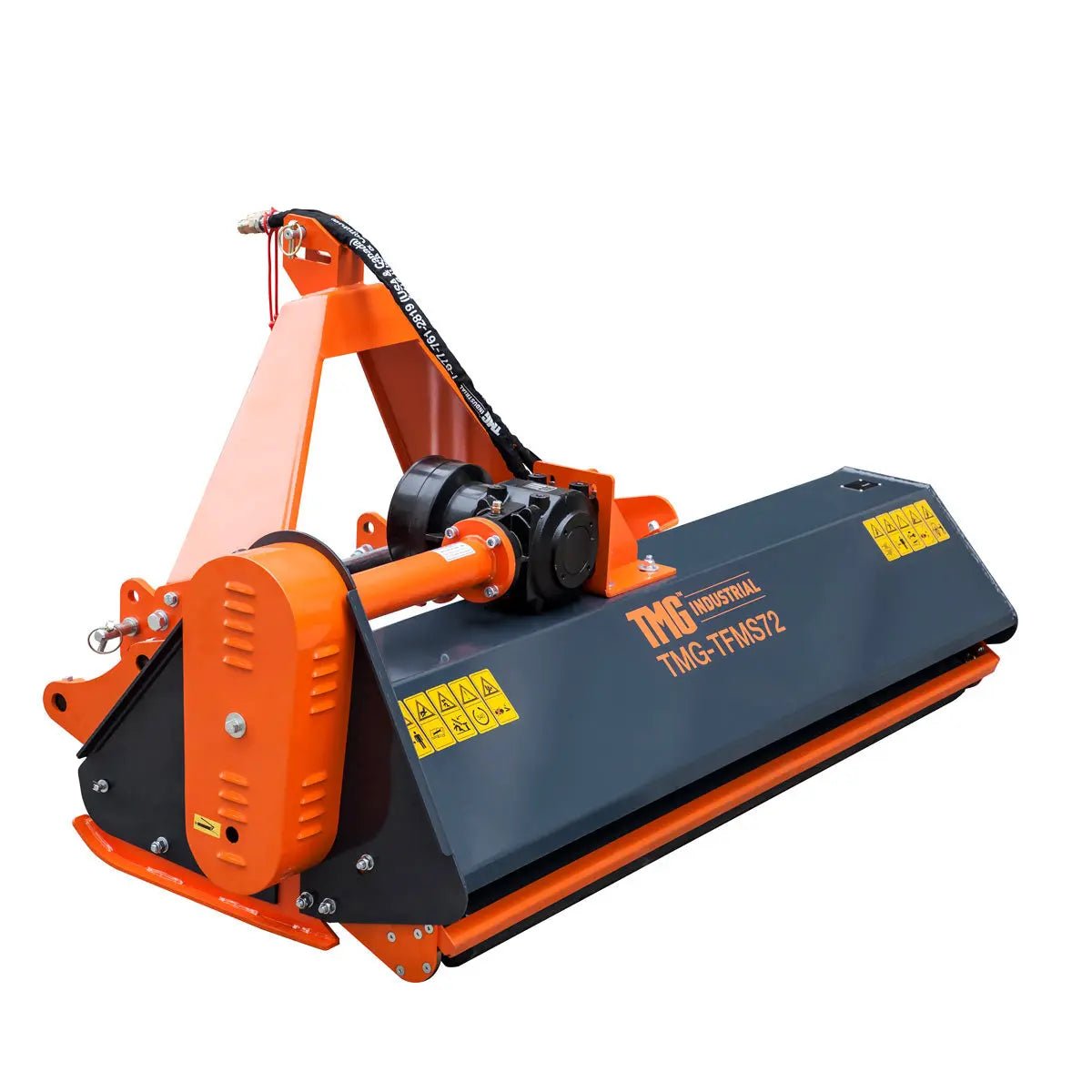 72″ Side Shift Offset Flail Mower, 3-Point Hitch, 30-60 HP Tractor, PTO Drive Shaft, TMG-TFMS72