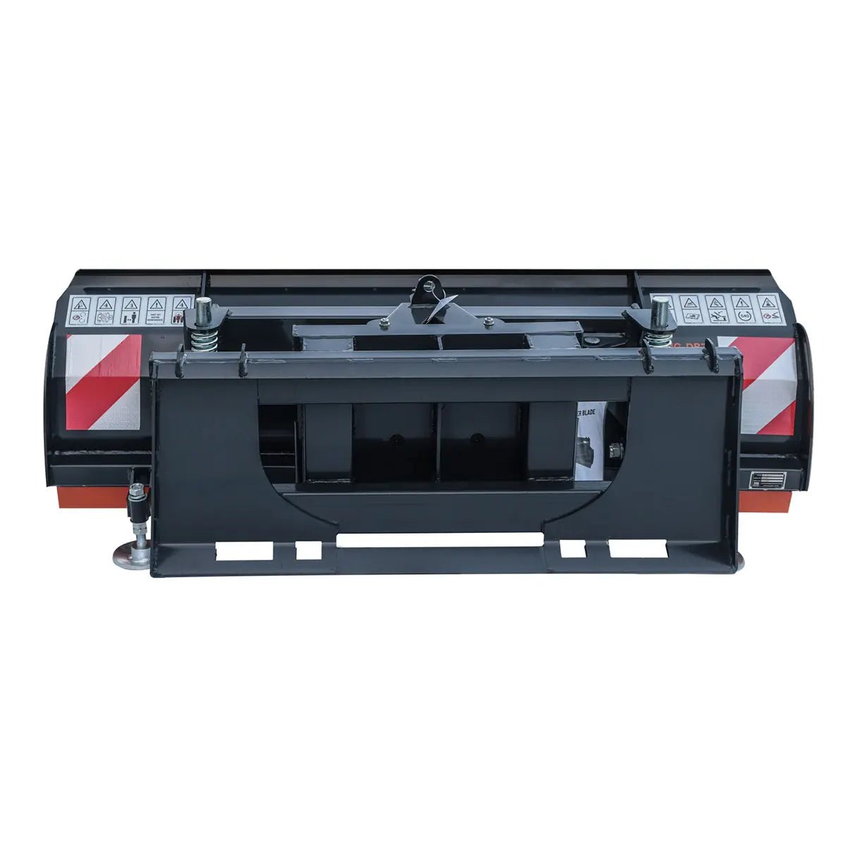 72″ Skid Steer Dozer Blade/Snow Pusher, 30° Left & Right, Bolt-On Cutting Edge, Adjustable Skid Shoes, Universal Quick Mount, TMG-DB72