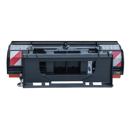 72″ Skid Steer Dozer Blade/Snow Pusher, 30° Left & Right, Bolt-On Cutting Edge, Adjustable Skid Shoes, Universal Quick Mount, TMG-DB72