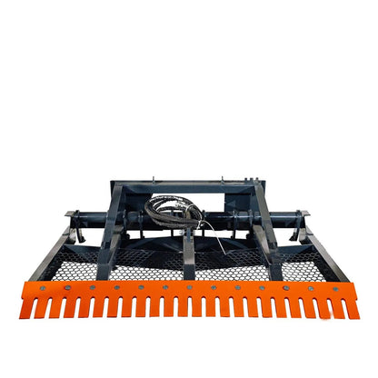 72″ Skid Steer Hydraulic Land Plane Scarifier, 8 Hydraulic Adjustable Ripper Teeth, Reversible Planer Comb, Grading, Spreading & Leveling, TMG-SLP75