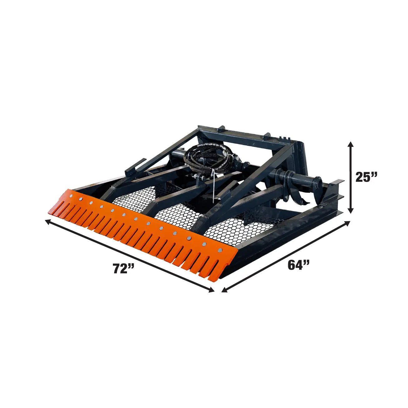 72″ Skid Steer Hydraulic Land Plane Scarifier, 8 Hydraulic Adjustable Ripper Teeth, Reversible Planer Comb, Grading, Spreading & Leveling, TMG-SLP75