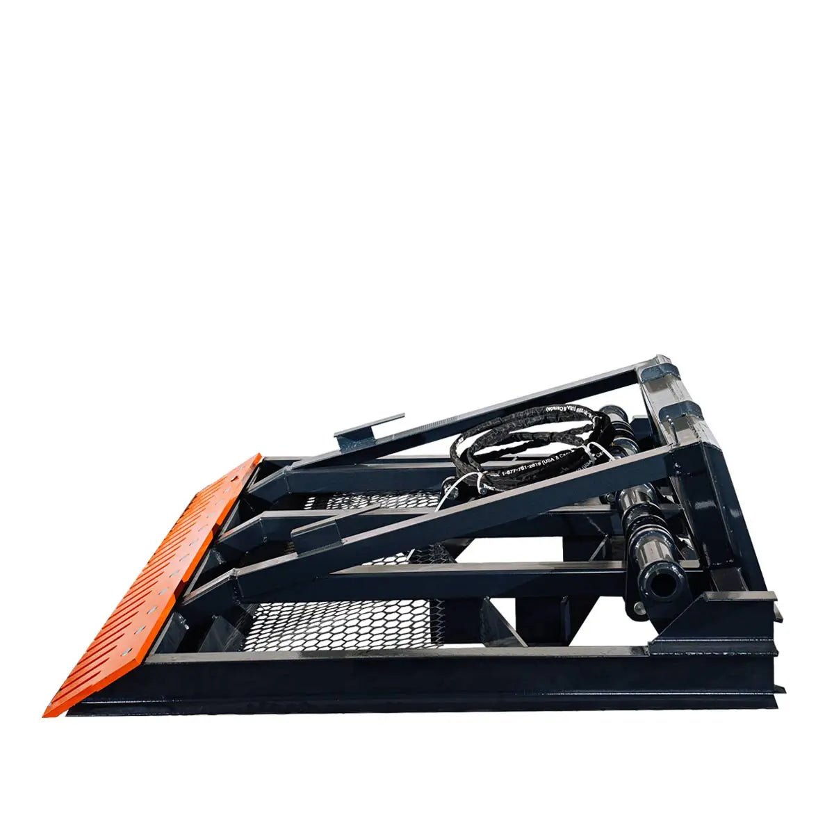 72″ Skid Steer Hydraulic Land Plane Scarifier, 8 Hydraulic Adjustable Ripper Teeth, Reversible Planer Comb, Grading, Spreading & Leveling, TMG-SLP75