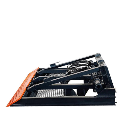 72″ Skid Steer Hydraulic Land Plane Scarifier, 8 Hydraulic Adjustable Ripper Teeth, Reversible Planer Comb, Grading, Spreading & Leveling, TMG-SLP75