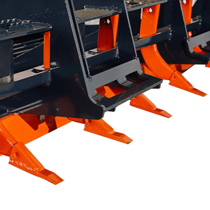 72″ Skid Steer Land Plane, 6 Adjustable Ripper Teeth, Reversible Planer Comb, Grading, Spreading & Leveling, TMG-SLP72