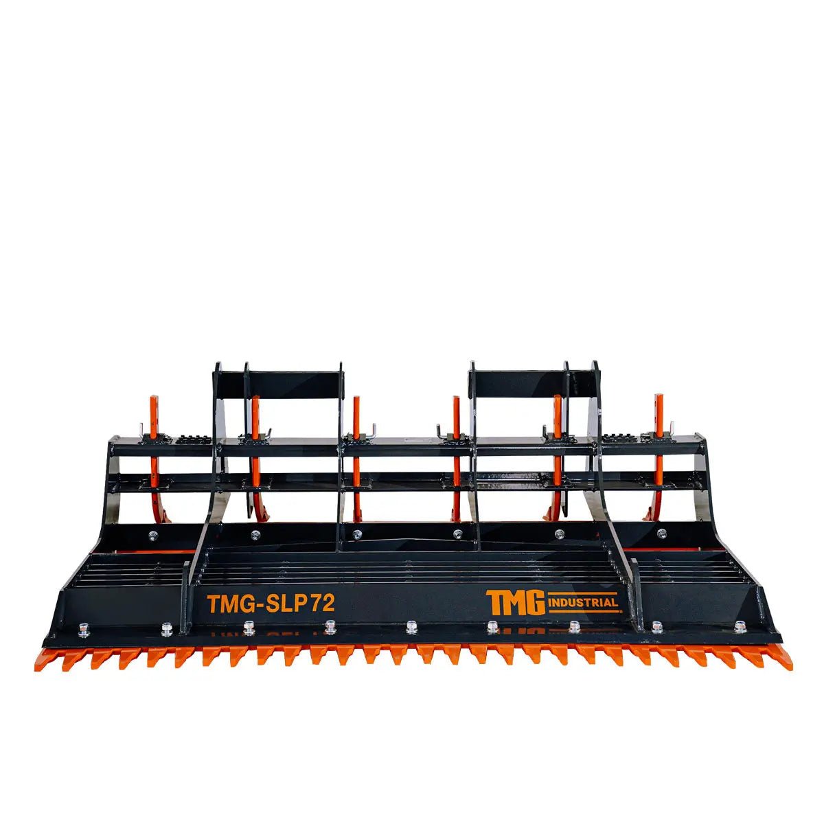 72″ Skid Steer Land Plane, 6 Adjustable Ripper Teeth, Reversible Planer Comb, Grading, Spreading & Leveling, TMG-SLP72