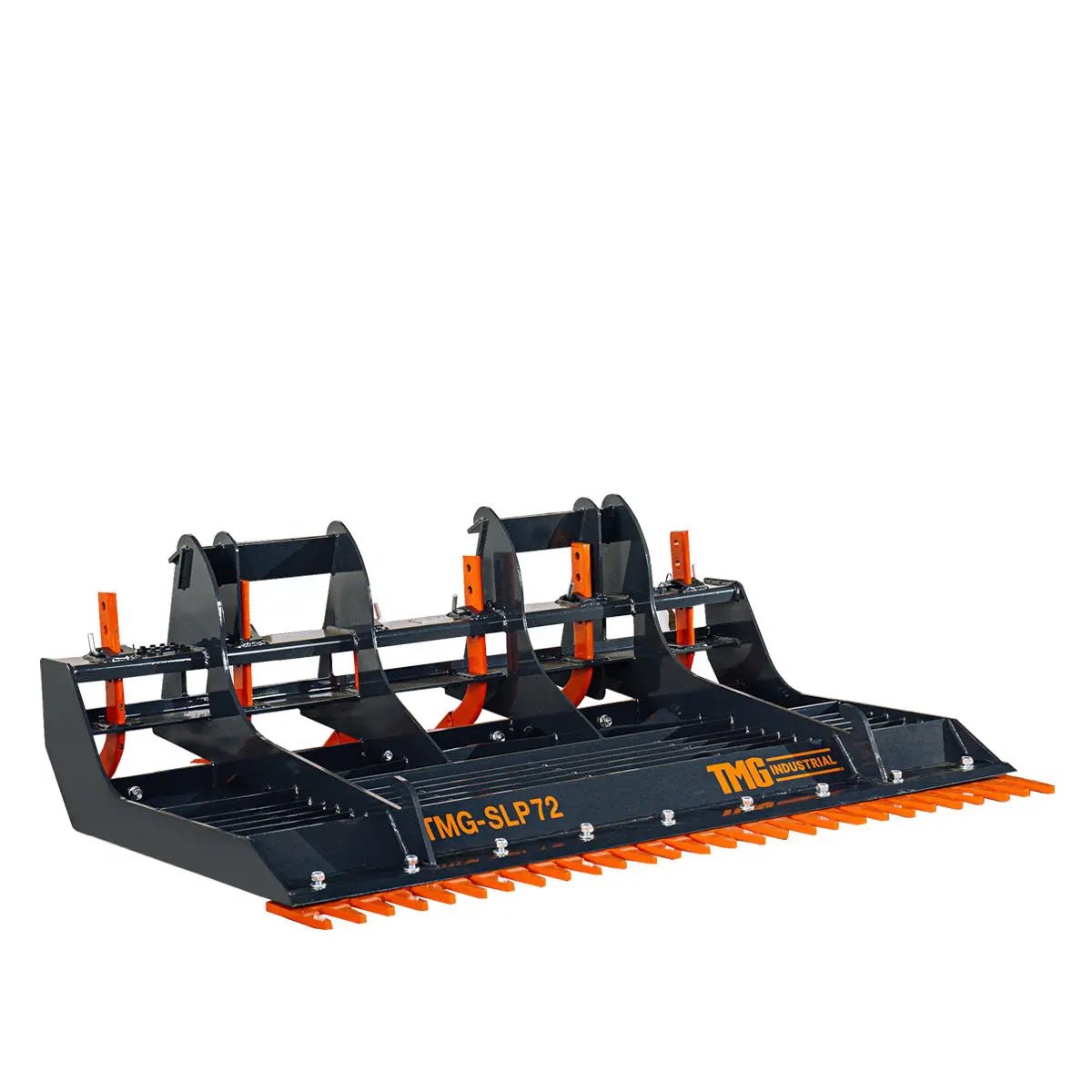 72″ Skid Steer Land Plane, 6 Adjustable Ripper Teeth, Reversible Planer Comb, Grading, Spreading & Leveling, TMG-SLP72