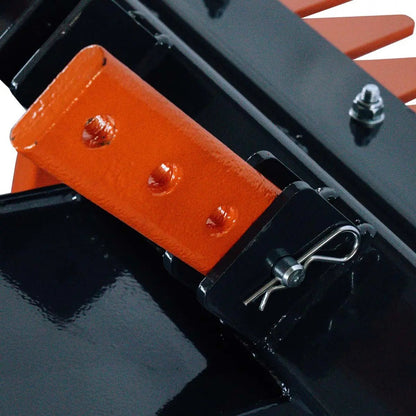 72″ Skid Steer Land Ripper w/Rake Comb, Scarifier, Dethatcher, Forward & Reverse, Depth Adjustable Ripping Teeth, TMG-SLR72