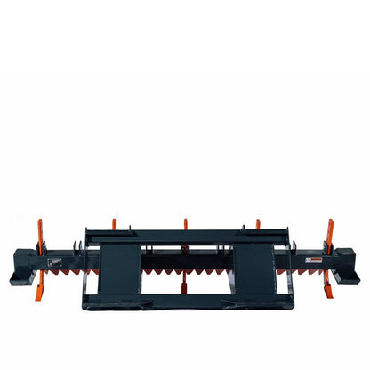 72″ Skid Steer Land Ripper w/Rake Comb, Scarifier, Dethatcher, Forward & Reverse, Depth Adjustable Ripping Teeth, TMG-SLR72
