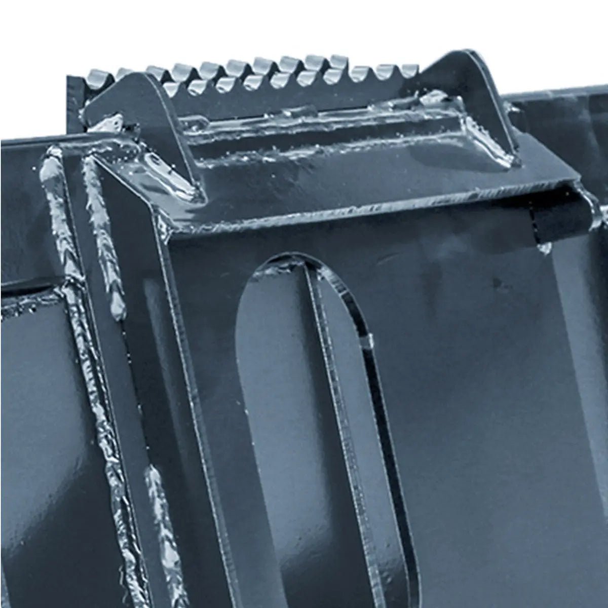 72″ Skid Steer Rock Skeleton Bucket Attachment, Solid Steel, Universal Mount, 4″ Tine Spacing, 45-70 HP, TMG-SB72