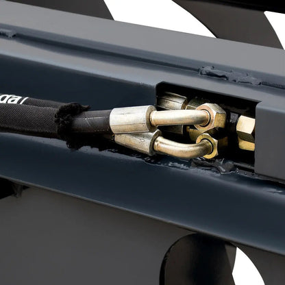 72″ Skid Steer Root Rake Clamshell Grapple, Universal Mount, 54″ Jaw Opening, 3000 lb Weight Capacity, TMG-SRR75