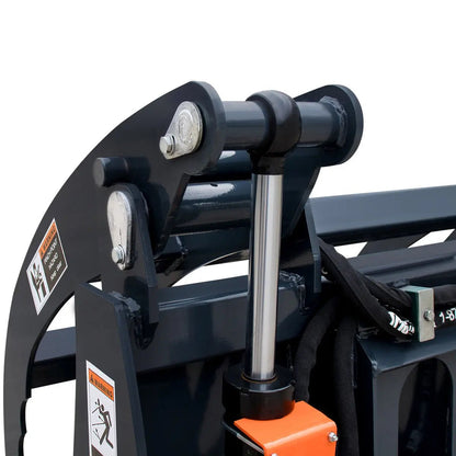 72″ Skid Steer Root Rake Clamshell Grapple, Universal Mount, 54″ Jaw Opening, 3000 lb Weight Capacity, TMG-SRR75