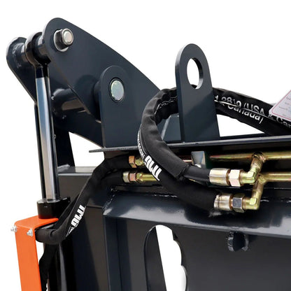 72″ Skid Steer Root Rake Grapple Attachment, Universal Mount, 53″ Jaw Opening, 9″ Tine Spacing, 3000 lb Weight Capacity, TMG-RG72