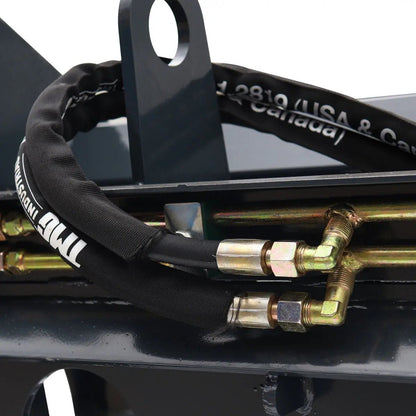 72″ Skid Steer Root Rake Grapple Attachment, Universal Mount, 53″ Jaw Opening, 9″ Tine Spacing, 3000 lb Weight Capacity, TMG-RG72