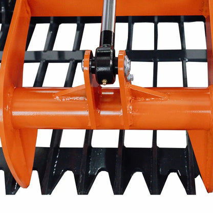 72″ Skid Steer Skeleton Grapple Attachment, Universal Mount, 34″ Arm Opening, 3″ Tine Spacing, 2600 lb Weight Capacity, TMG-SG73