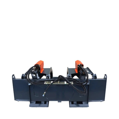 72″ Skid Steer Solid Bottom Grapple Bucket, 35″ Grab Opening, Dual Cylinder Arms, 3000-lb Capacity, 30-70 HP, TMG-GB72