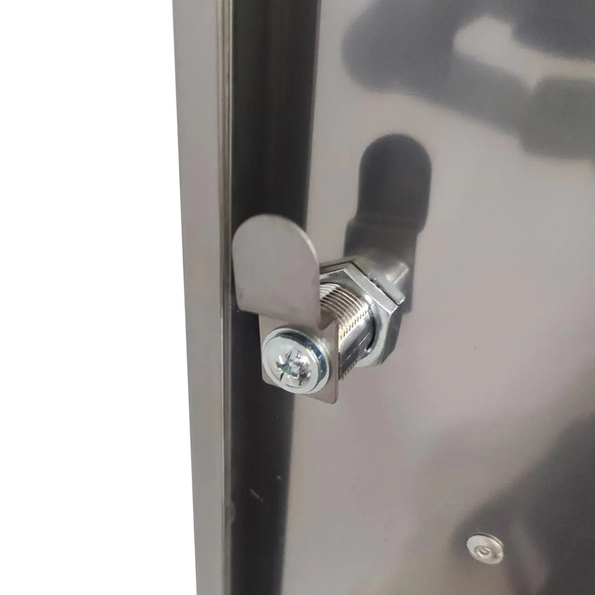 72″ Stainless Steel Rolling Workbench, Rubberwood Tabletop, Lockable Drawers and Cabinet, Locking Wheels, TMG-WB7210S