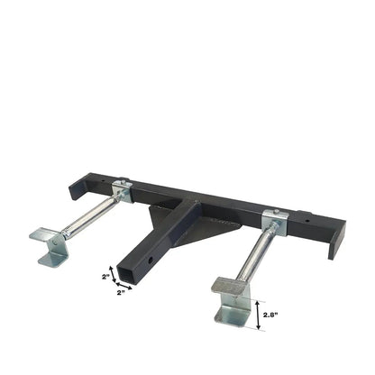 72″ Truck/SUV Front Mount Snow Plow Pusher, Left and Right Angle, 2″ Mount Receiver, Wireless Winch Control, TMG-TSP72