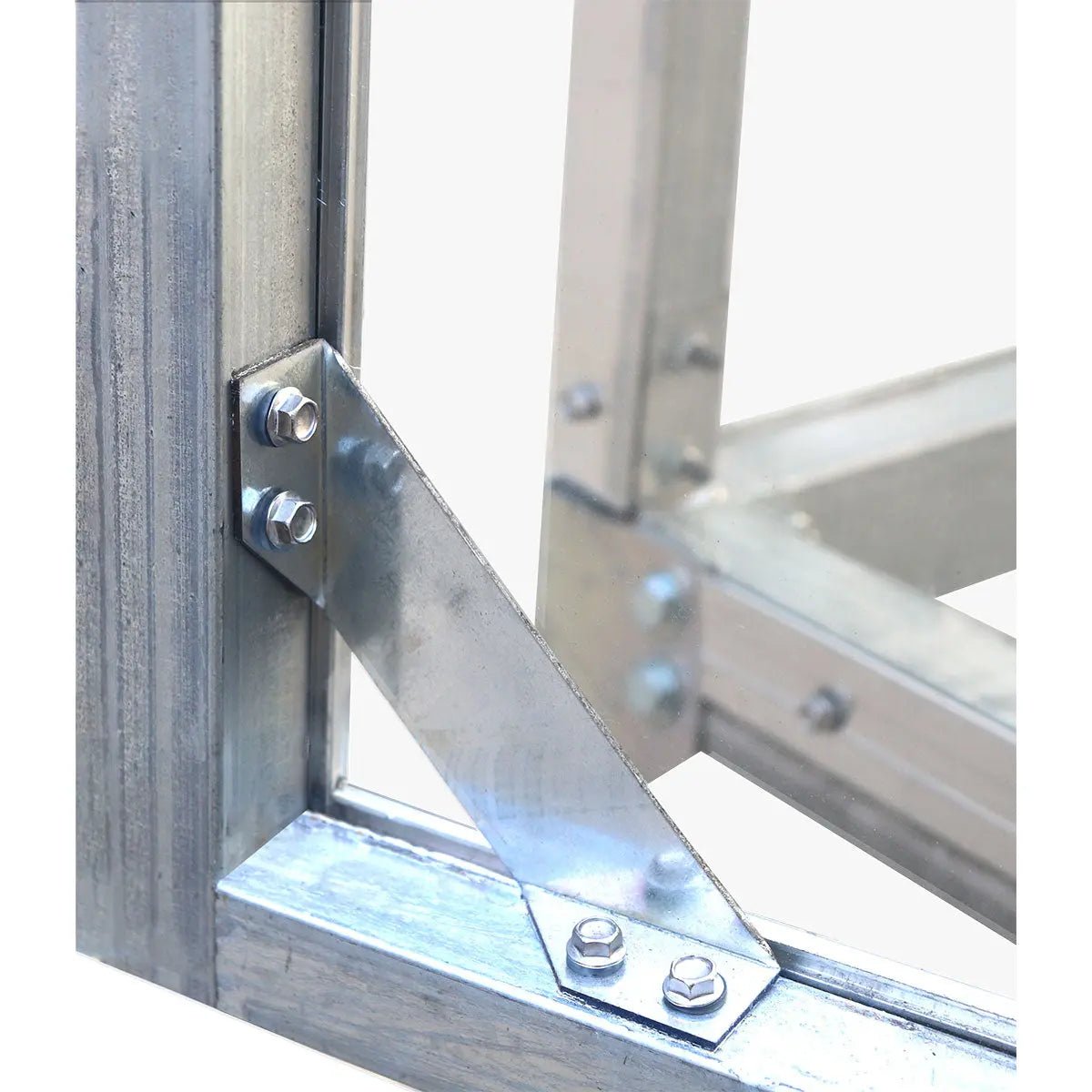 8′ x 10′ Greenhouse with Galvanized Steel Frame, Polycarbonate Twin-Wall Roof and Crystal-Clear Solid Walls TMG-GH811