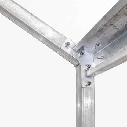 8′ x 10′ Greenhouse with Galvanized Steel Frame, Polycarbonate Twin-Wall Roof and Crystal-Clear Solid Walls TMG-GH811