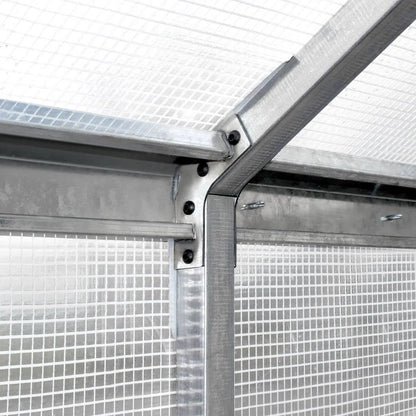8’ x 13’ Greenhouse Grow Tent w/20 Mil Ripstop Leno Mesh PVC Cover, Galvanized Steel Frame, Roll-up Windows, TMG-GH813