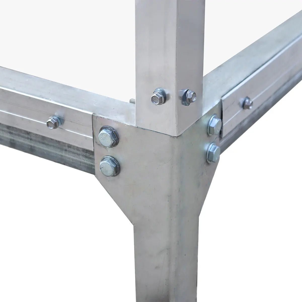 8′ x 20′ Greenhouse with Galvanized Steel Frame, Polycarbonate Twin-Wall Roof and Crystal-Clear Solid Walls TMG-GH821