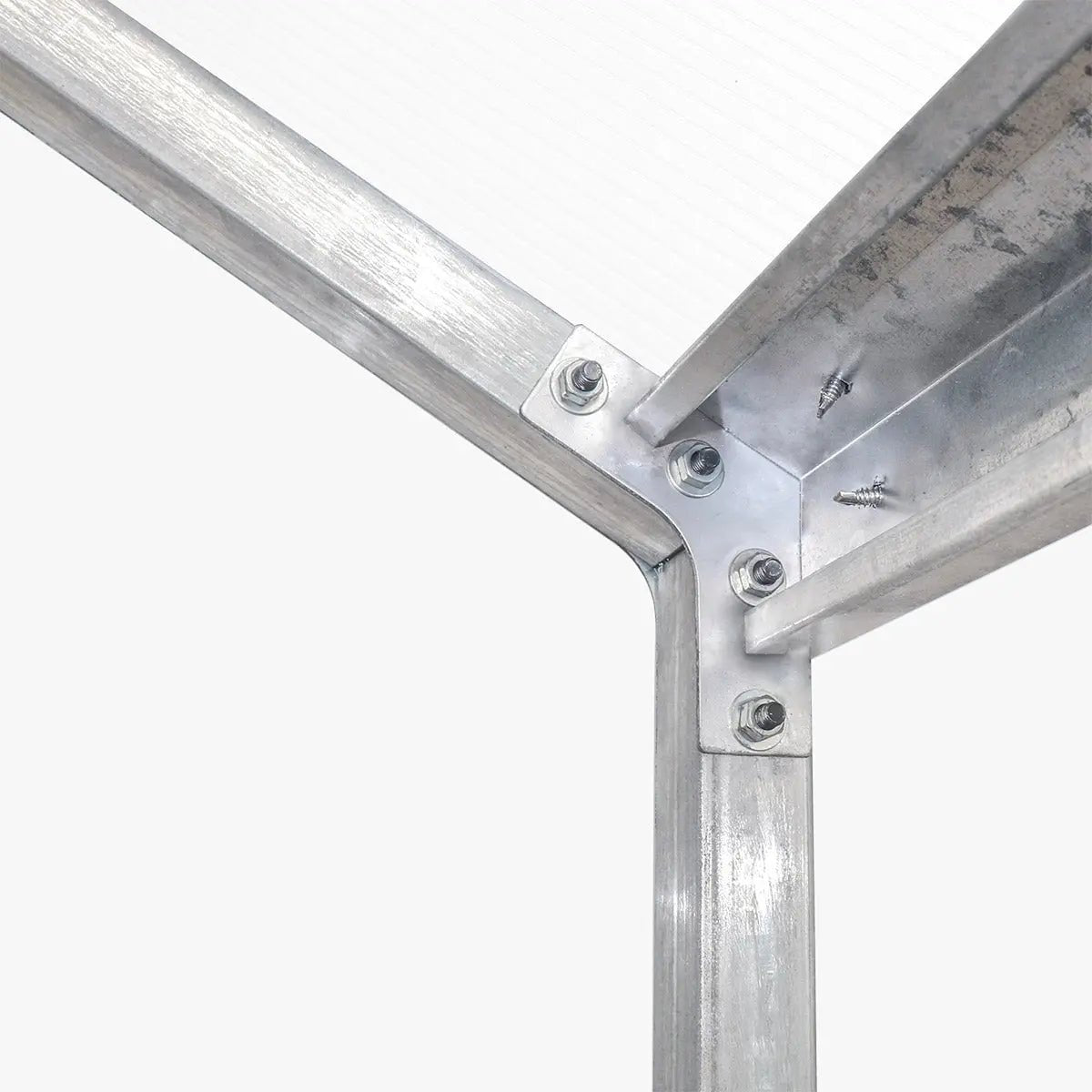 8′ x 20′ Greenhouse with Galvanized Steel Frame, Polycarbonate Twin-Wall Roof and Crystal-Clear Solid Walls TMG-GH821