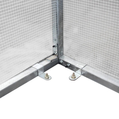 8’ x 26’ Greenhouse Grow Tent w/20 Mil Ripstop Leno Mesh PVC Cover, Galvanized Steel Frame, Roll-up Windows, TMG-GH826