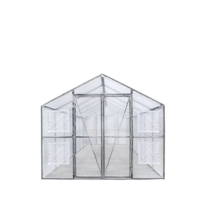 8’ x 26’ Greenhouse Grow Tent w/20 Mil Ripstop Leno Mesh PVC Cover, Galvanized Steel Frame, Roll-up Windows, TMG-GH826