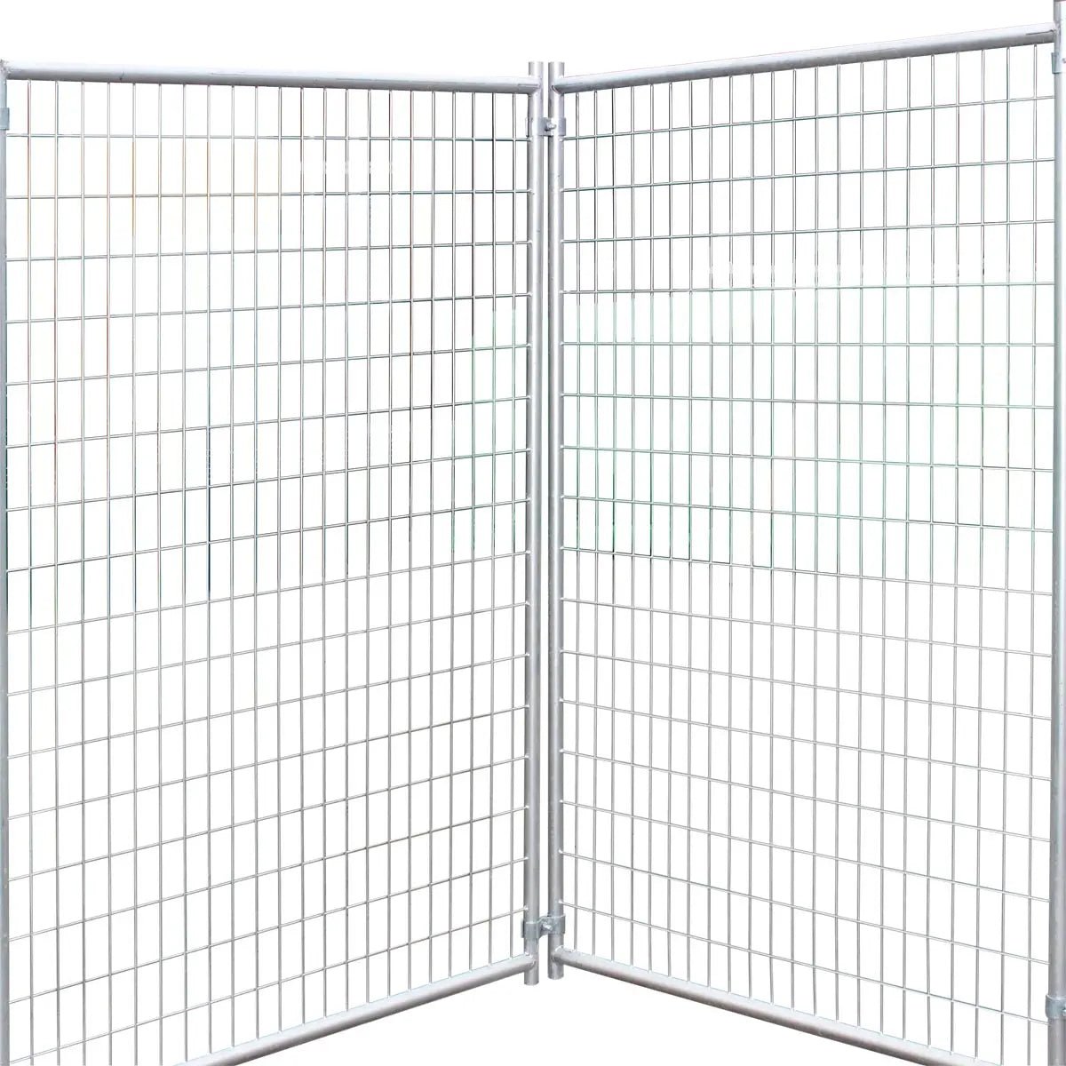 8’ x 8’ Galvanized Dog Kennel, Easy Assembly, Weather-Resistant, TMG-DCP08