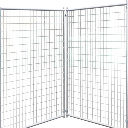 8’ x 8’ Galvanized Dog Kennel, Easy Assembly, Weather-Resistant, TMG-DCP08