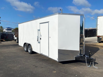 Spartan 8.5X20 Tandem Axle Enclosed Cargo Trailer | White