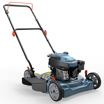 SENIX 18 in. Gas Push Lawn Mower, 144cc 4-Cycle with Side Discharge