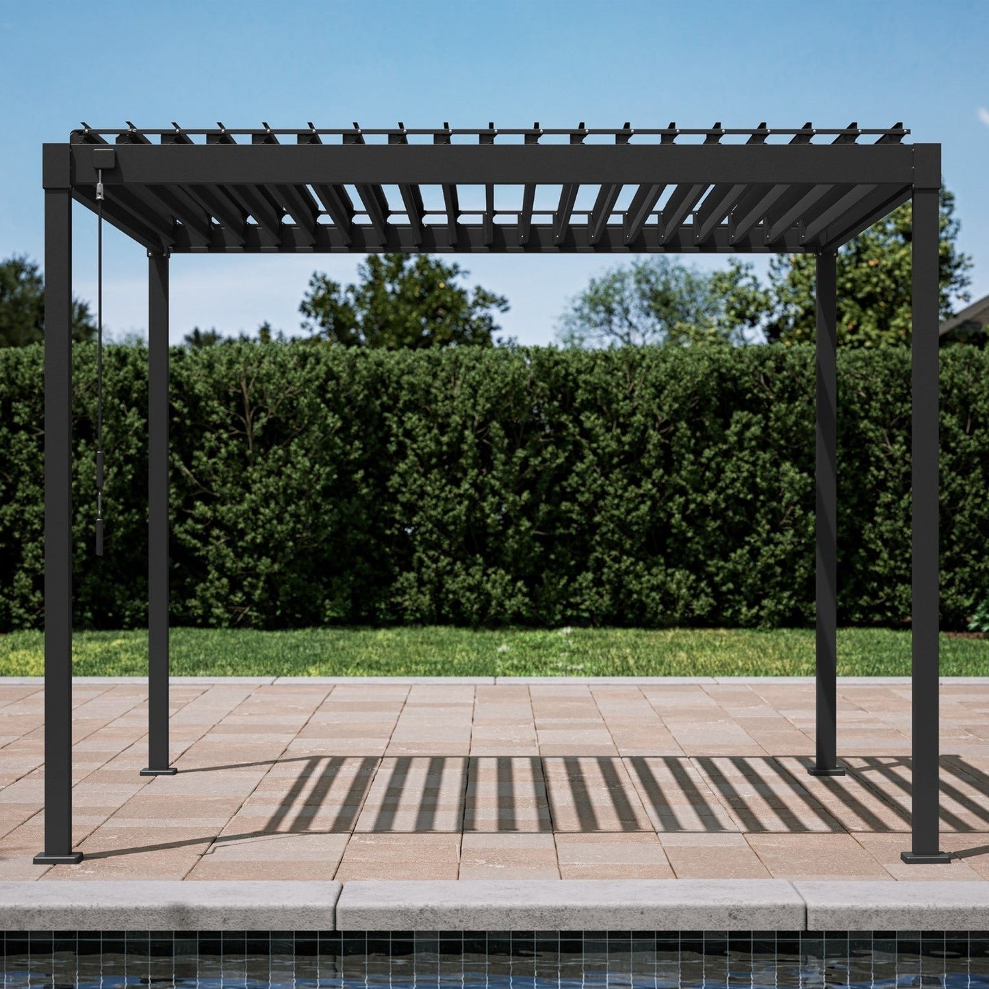 MIRADOR 80S 10’x10′ CHARCOAL PERGOLA