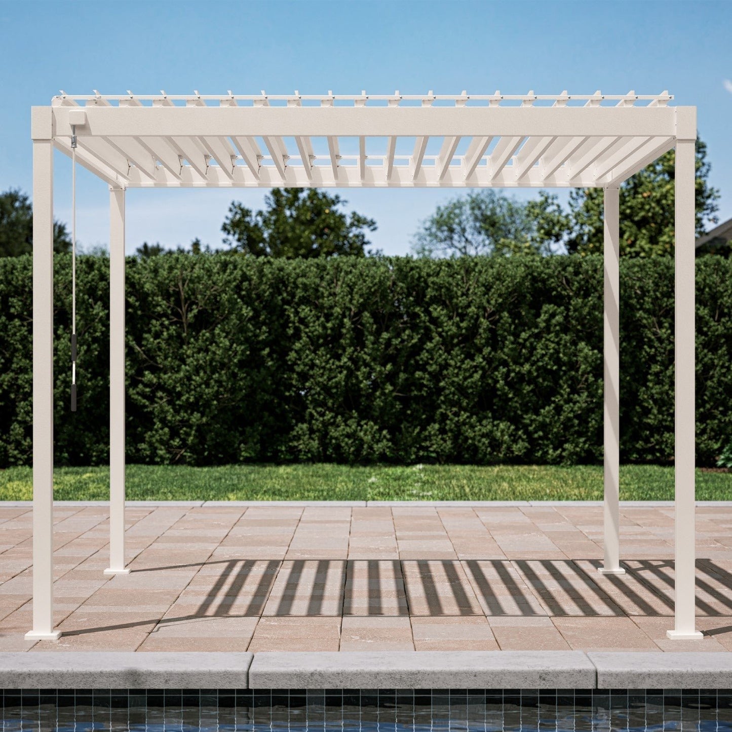 MIRADOR 80S 10’x10′ LATTE PERGOLA