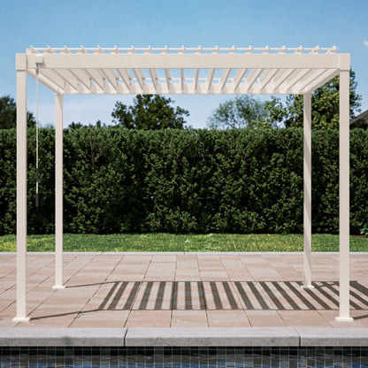 MIRADOR 80S 10’x10′ LATTE PERGOLA