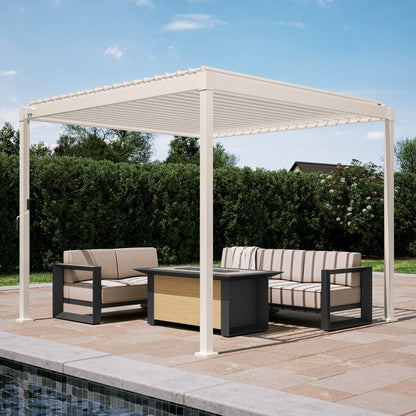 MIRADOR 80S 10’x10′ CHARCOAL PERGOLA