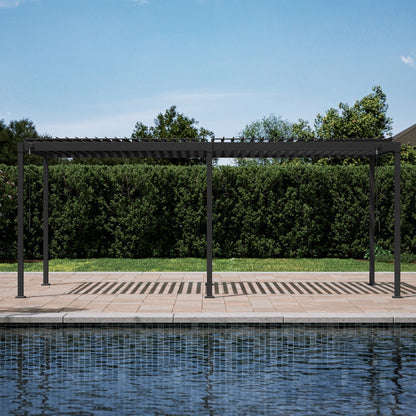 MIRADOR 80S 10’x20′ CHARCOAL PERGOLA