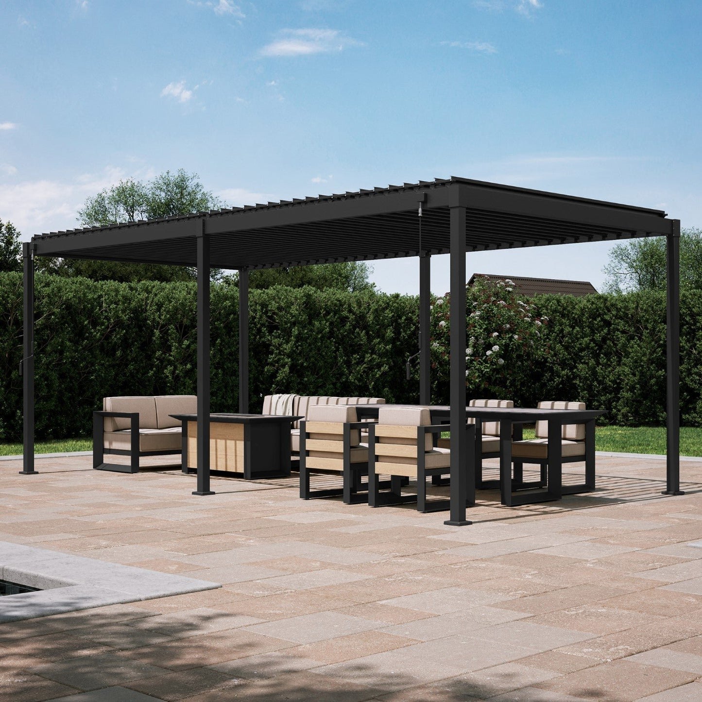 MIRADOR 80S 10’x20′ LATTE PERGOLA