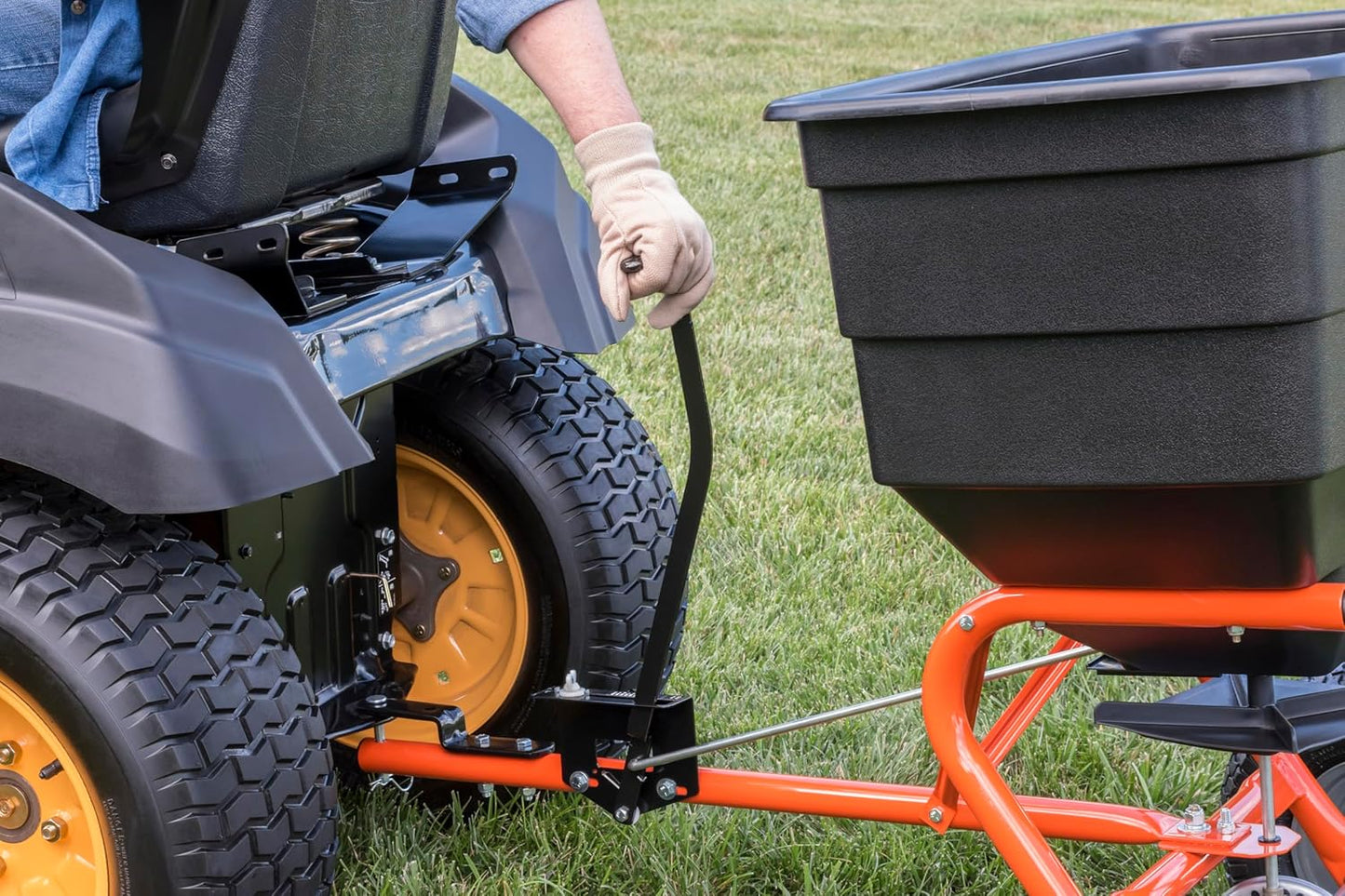 Agri-Fab 45-0543 Tow-Behind 100 lb Lawn & Garden Spiker Seeder Spreader