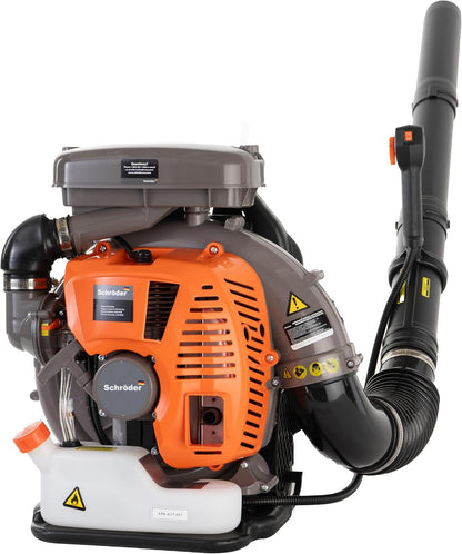 Schröder SR-6400L Backpack Gas Leaf Blower, 3.7 HP Engine