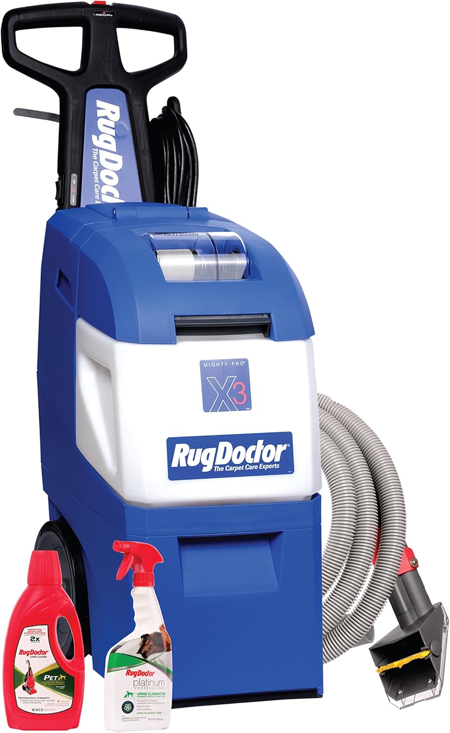 Rug Doctor X3 Commercial Carpet Cleaner Pet Pro Pack with Stain & Odor Removers