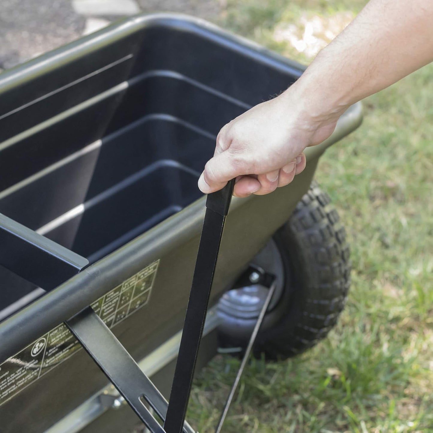 Agri-Fab 45-0543 Tow-Behind 100 lb Lawn & Garden Spiker Seeder Spreader